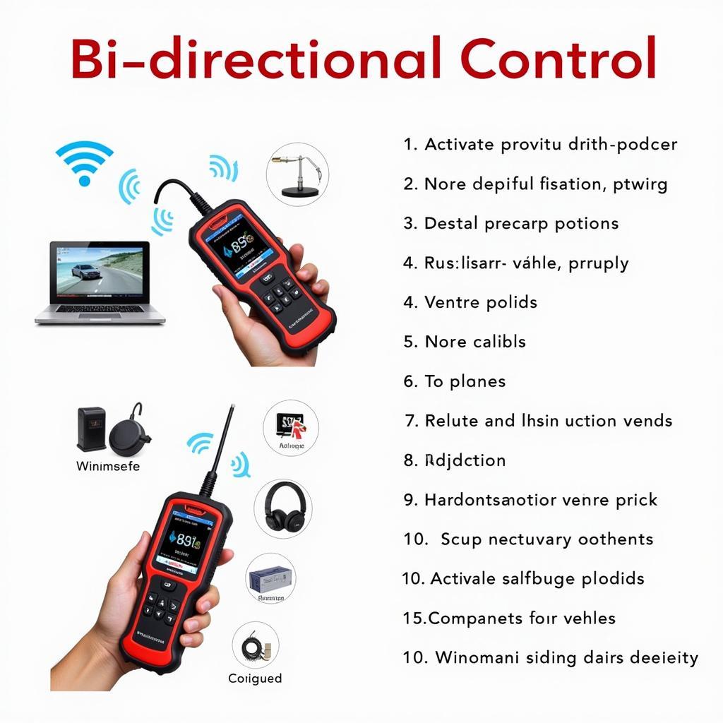 Foxwell ET6442 AU Performing Bi-directional Control