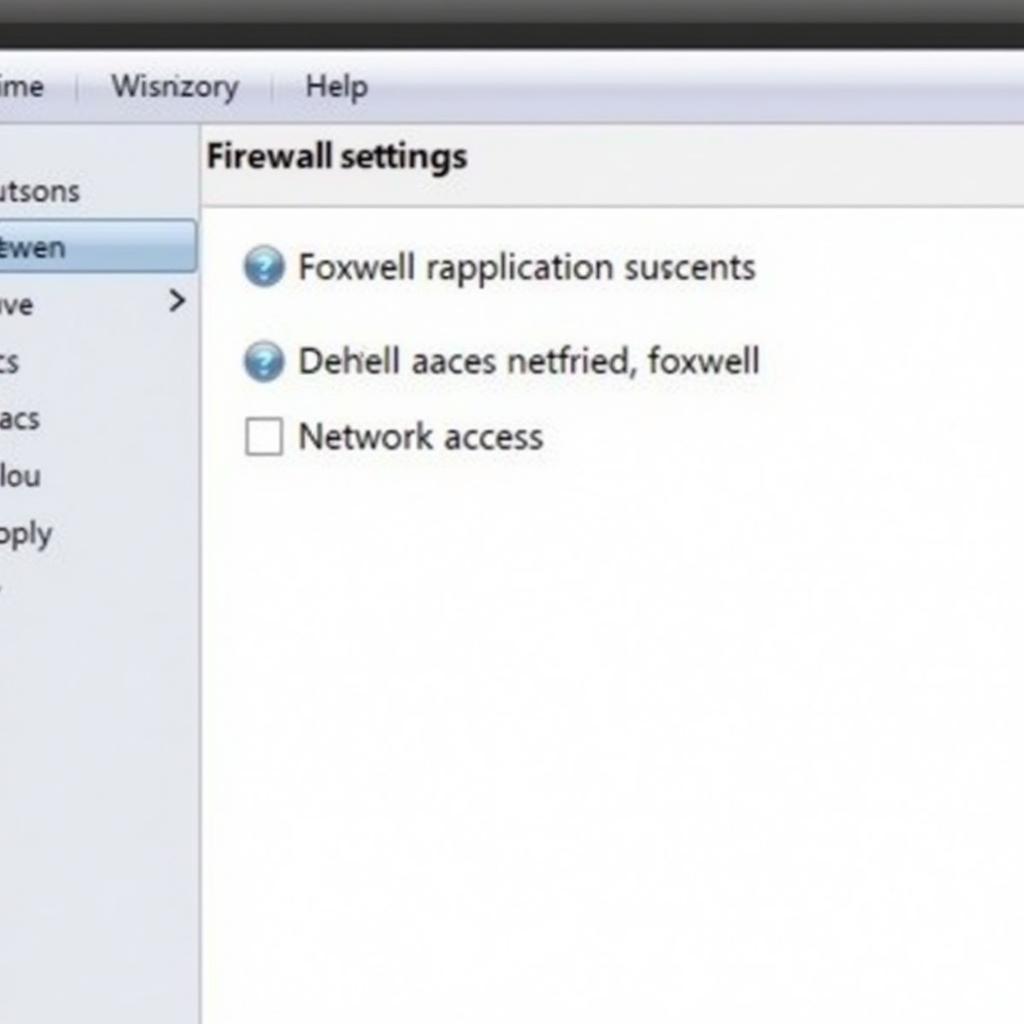 Foxwell Network Error: Configuring Firewall Settings