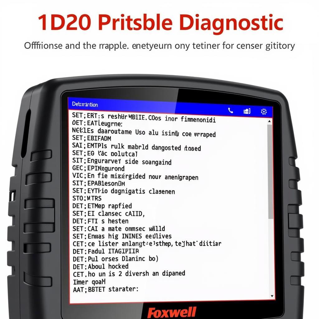 Foxwell NT201 Displaying Diagnostic Codes