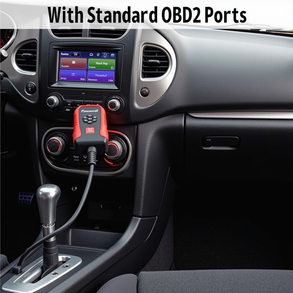 Foxwell NT301 Connected to Car OBD2 Port