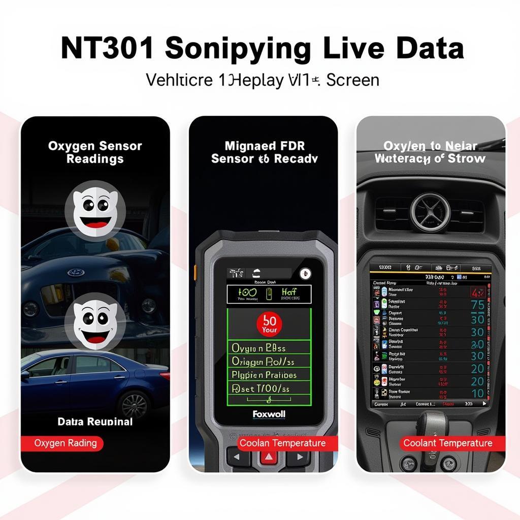 Foxwell NT301 Displaying Live Data