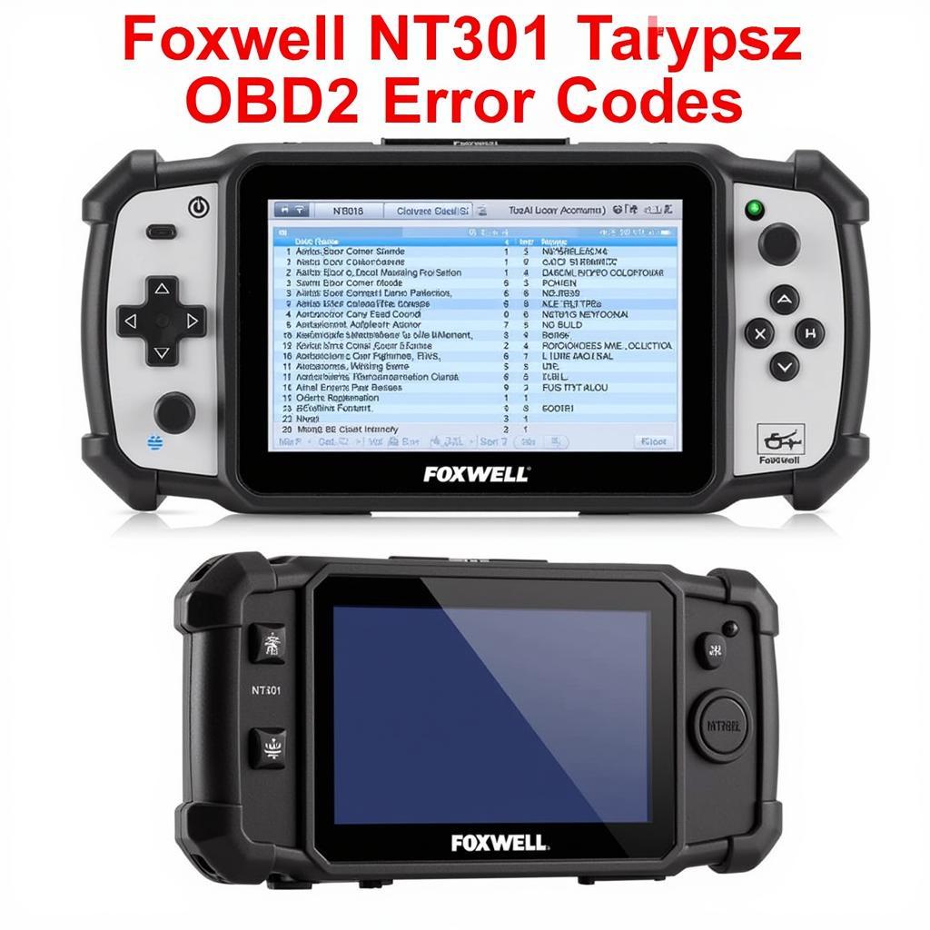 Foxwell NT301 OBD2 Code Reader Displaying Error Codes