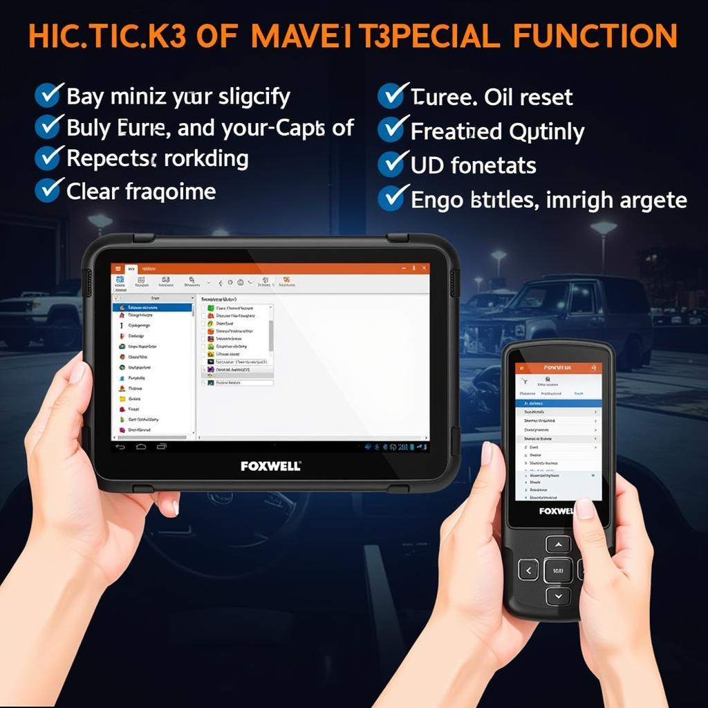 Foxwell NT301 Performing Special Functions