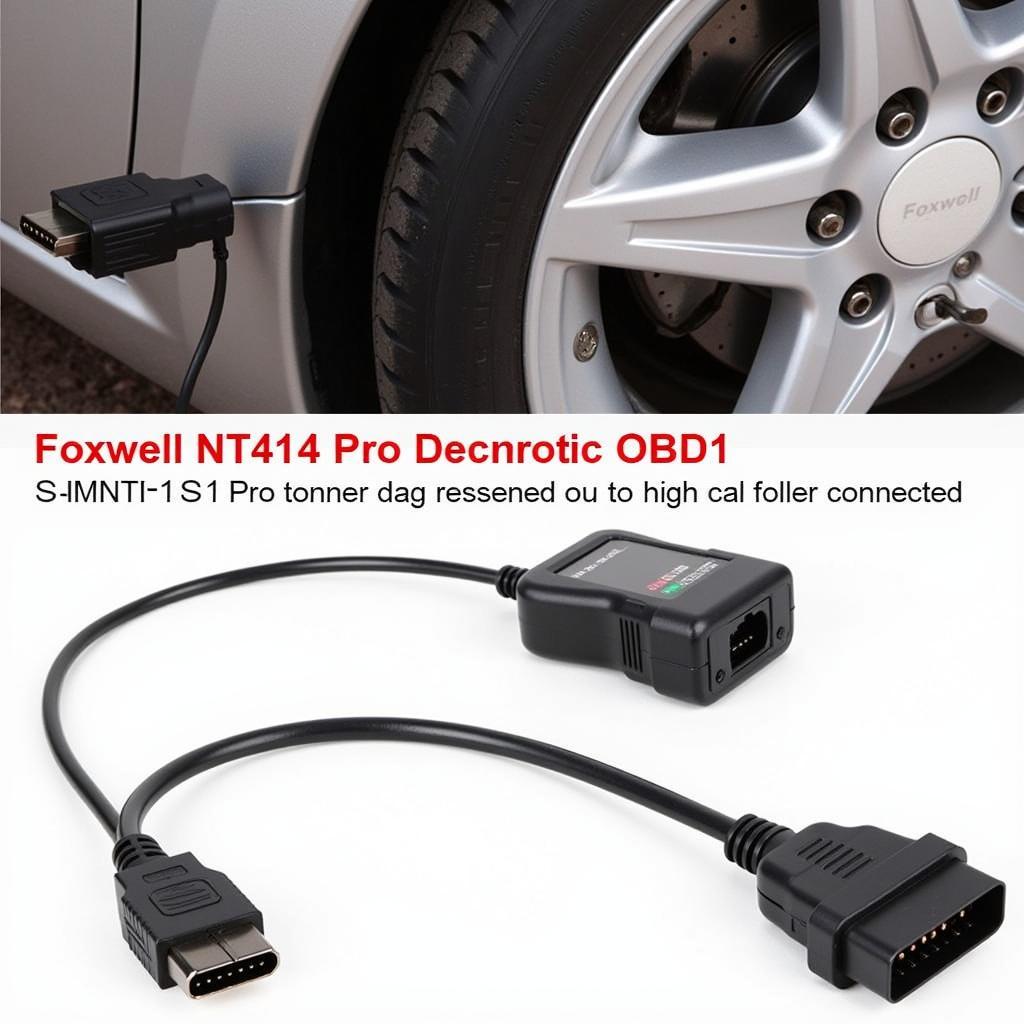 Read more about the article Unleash Your Car’s Secrets: Foxwell NT414 Pro Cable for OBD OBD1