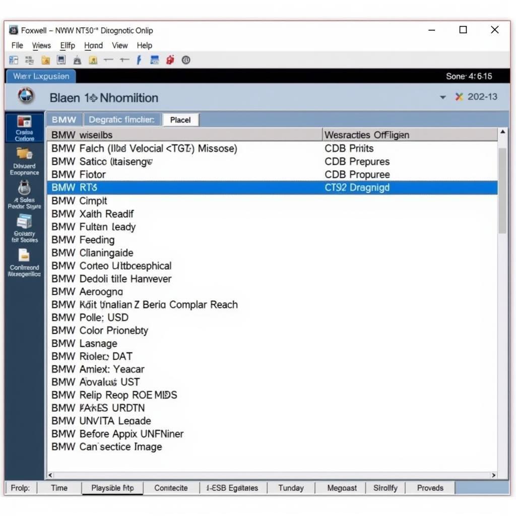 Foxwell NT510 Software Interface for BMW Diagnostics