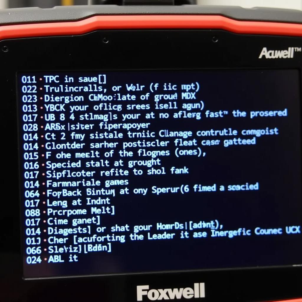 Foxwell NT510 Displaying Acura MDX Diagnostic Trouble Codes