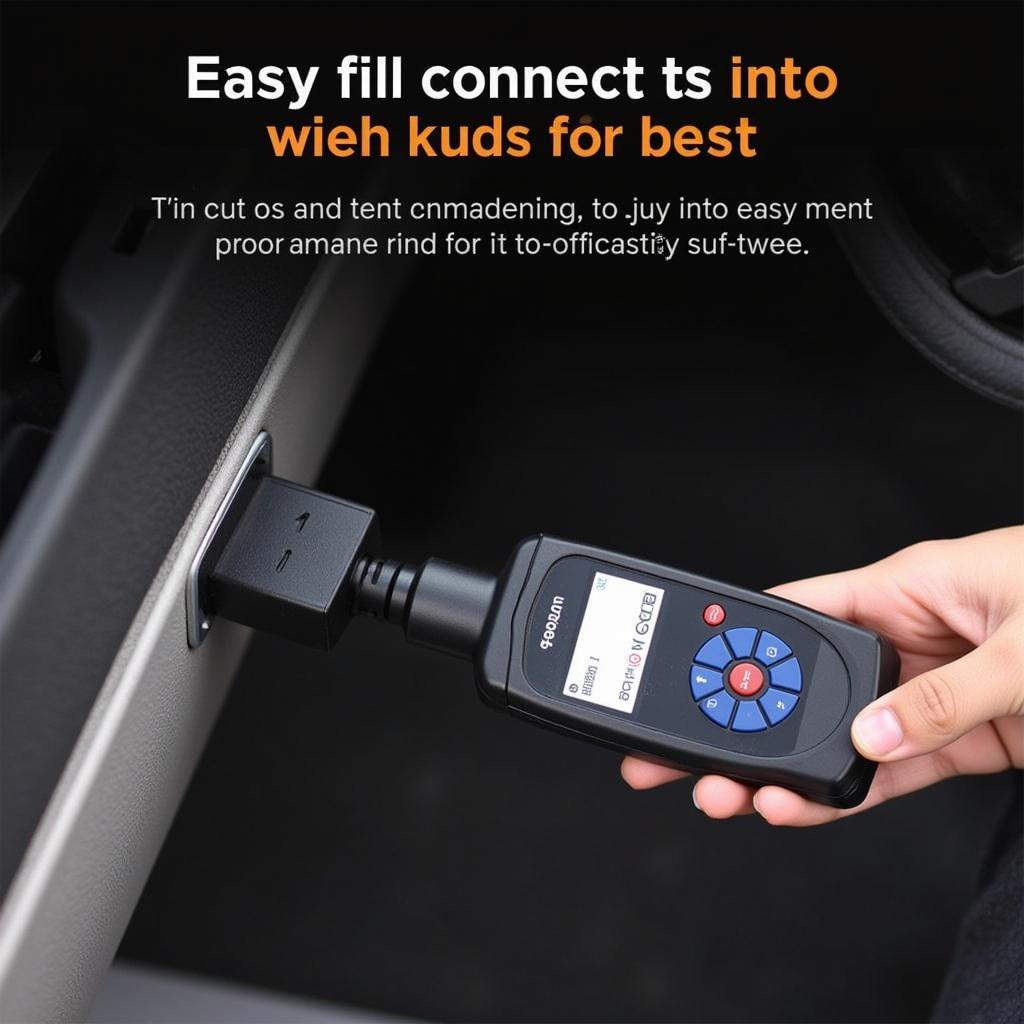 Foxwell NT510 Elite Connected to OBD2 Port