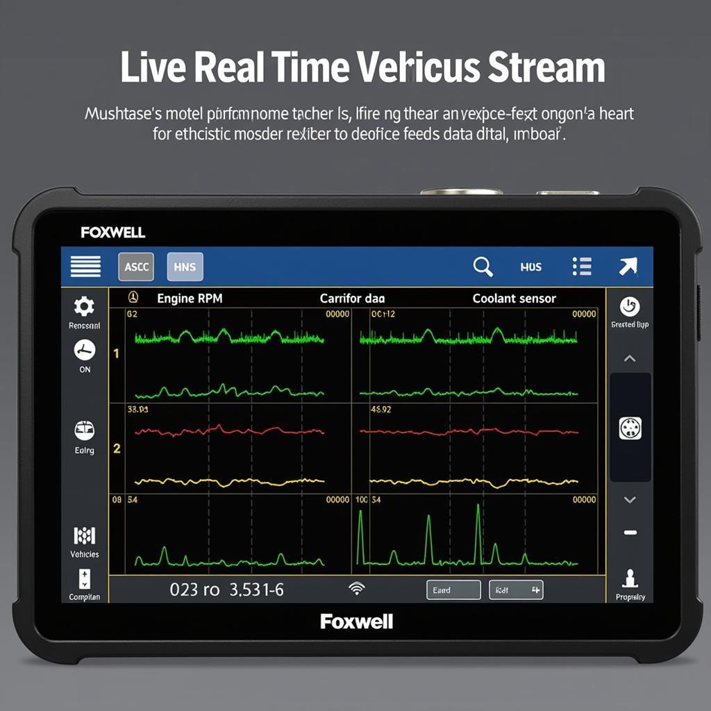 Foxwell NT510 Elite Live Data Display