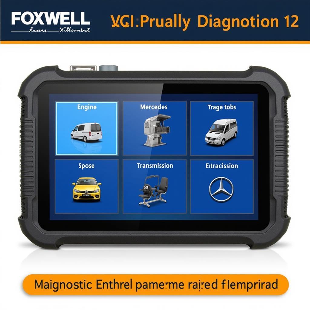 Foxwell NT510 main menu displaying Mercedes-specific options