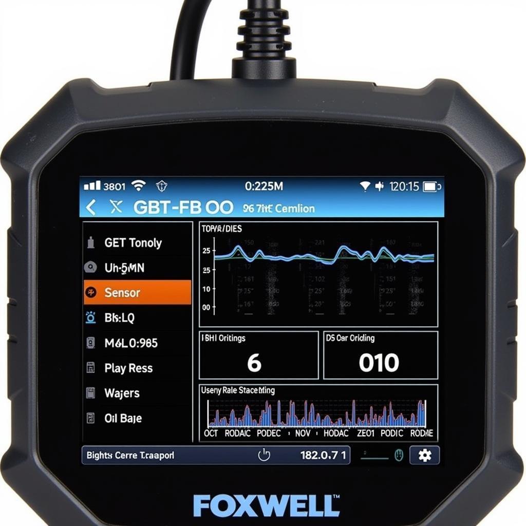 Foxwell NT510 Software Interface Displaying Diagnostic Data