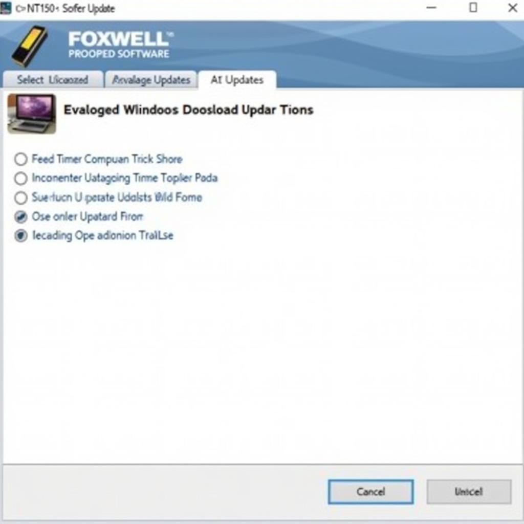 Foxwell NT510 Update Software Screenshot