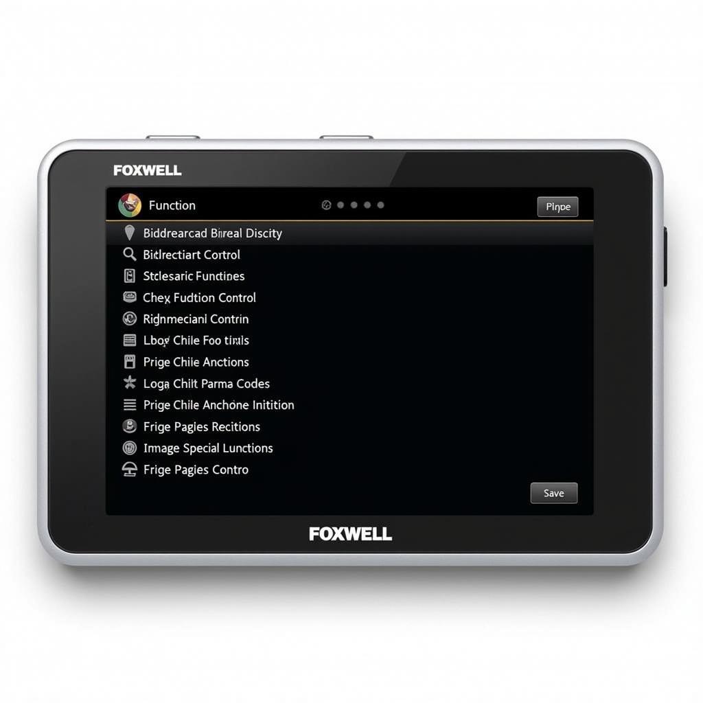 Foxwell NT520 Pro Advanced Functions Screen