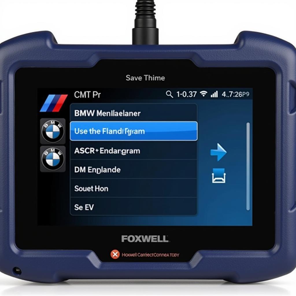 Foxwell NT520 Pro Main Menu for BMW Selection