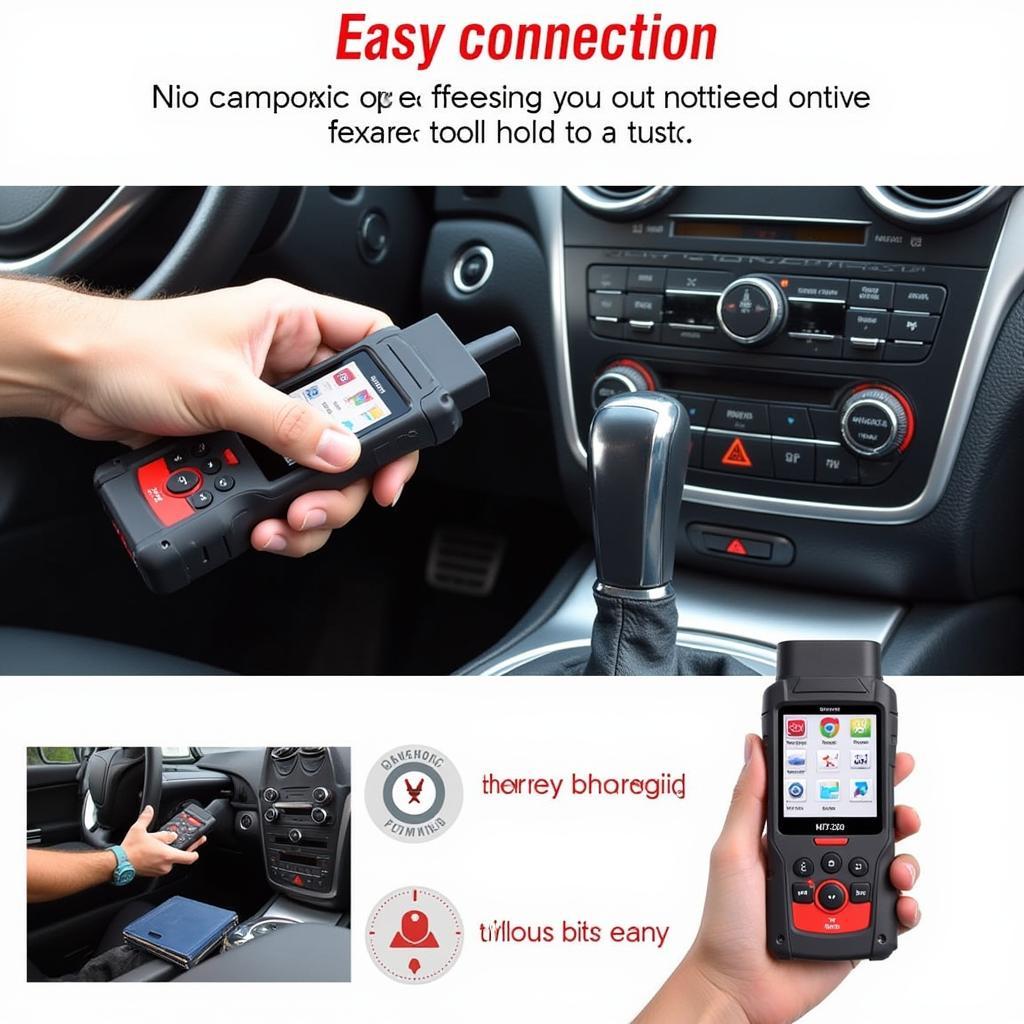 Foxwell NT520 Pro Connected to OBD2 Port