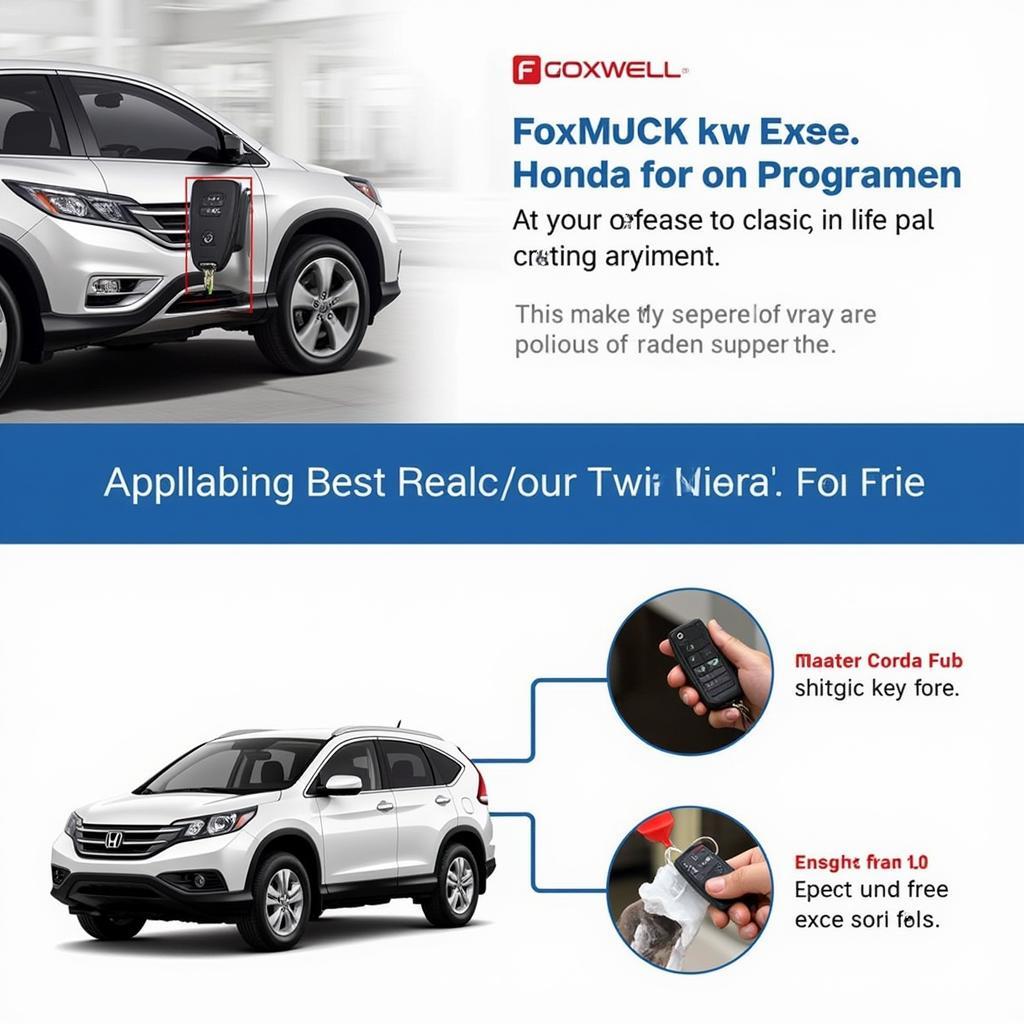 Foxwell NT520 Pro programming a key for a Honda CR-V