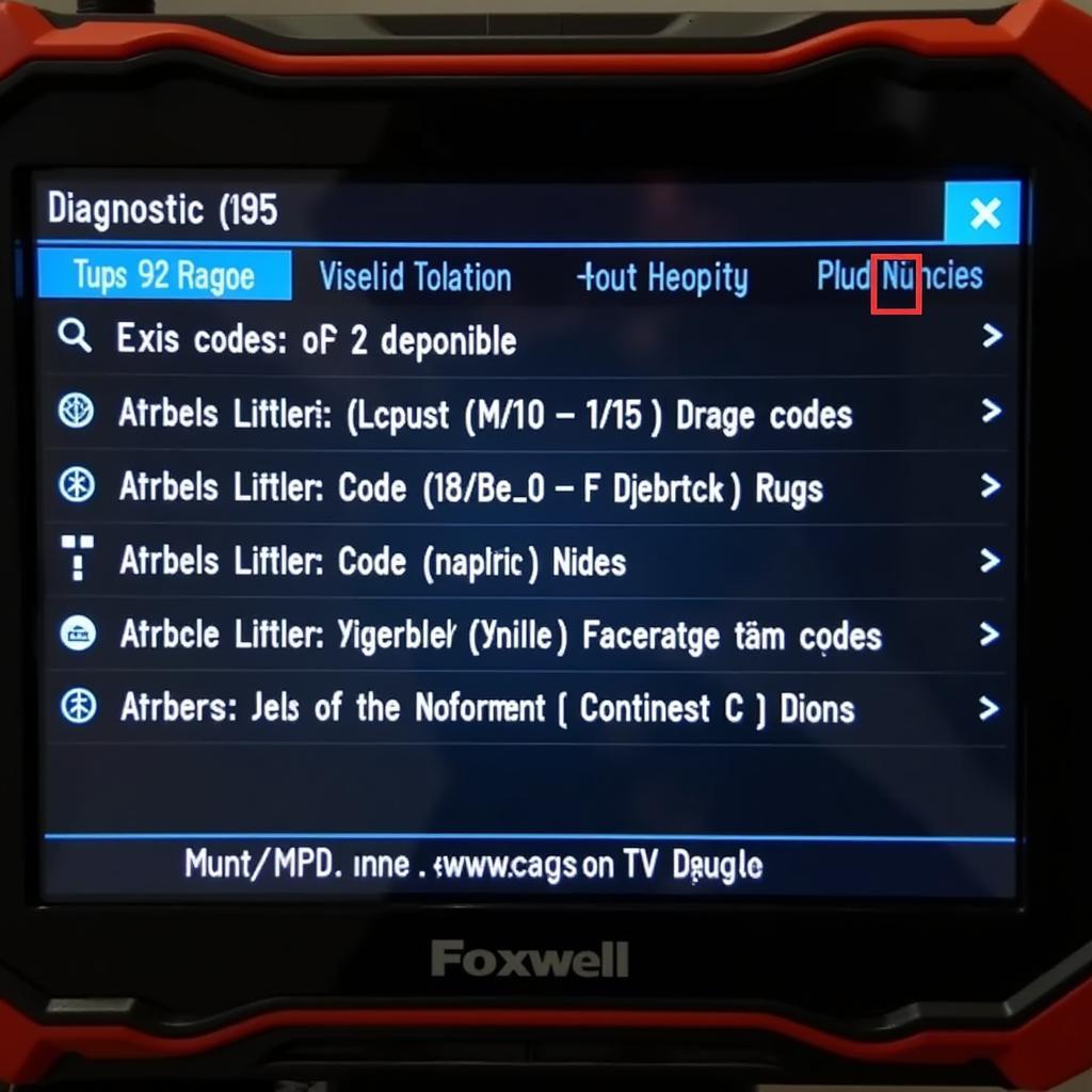 Foxwell NT520 VW Reading Diagnostic Trouble Codes