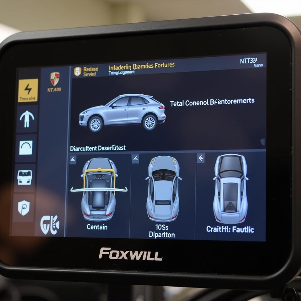 Foxwell NT530 Bidirectional Control Porsche Example