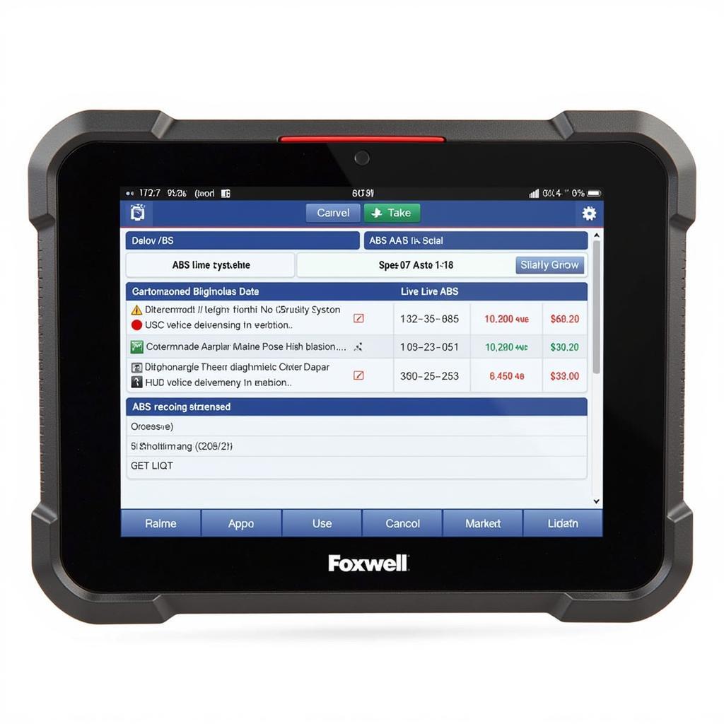 Foxwell NT530 Displaying Diagnostic Results for Aston Martin Rapide