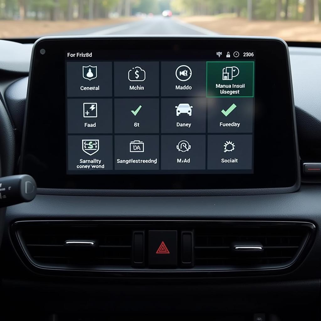 Foxwell NT530 user-friendly interface on a Mazda