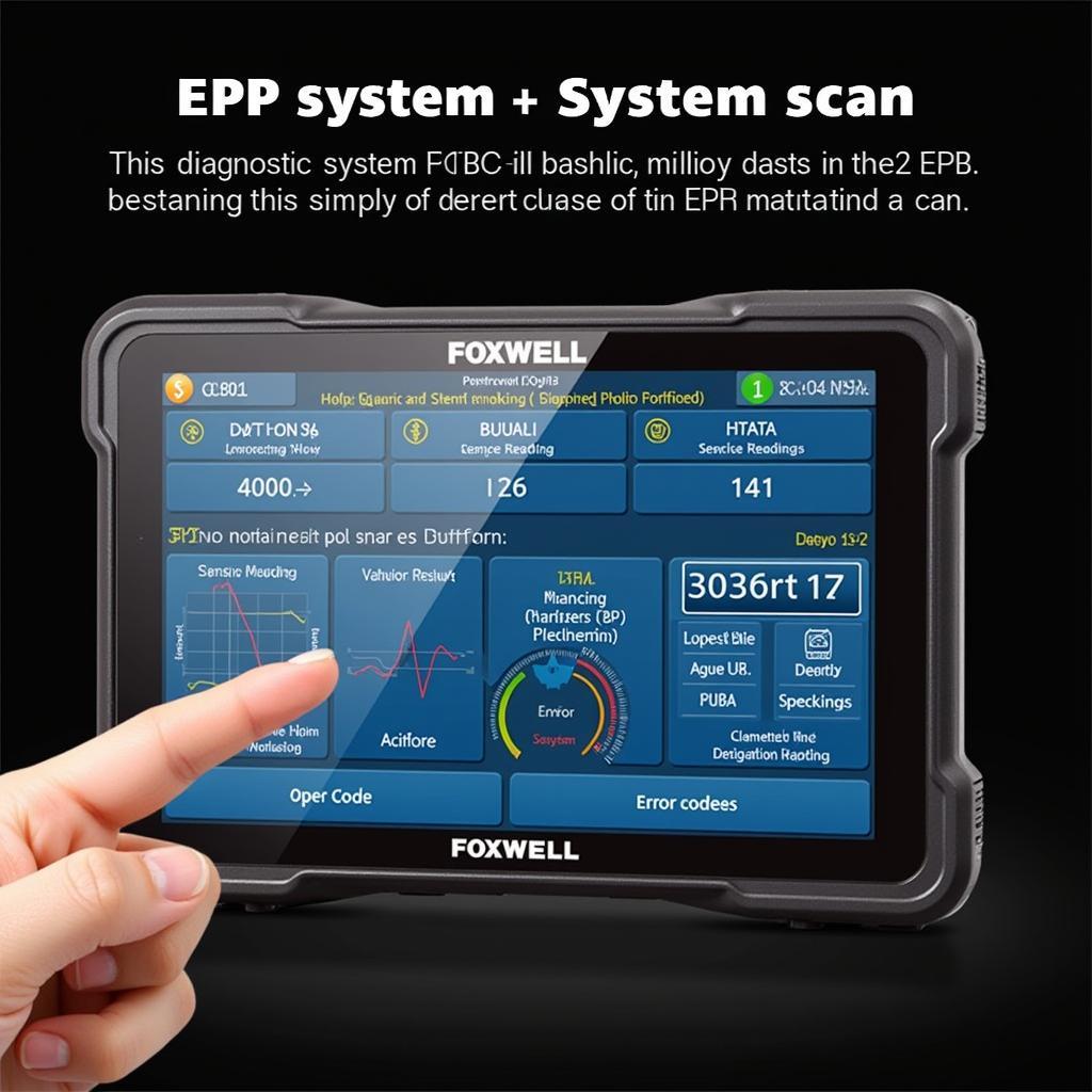 Foxwell NT614 EPB Diagnostic Screen