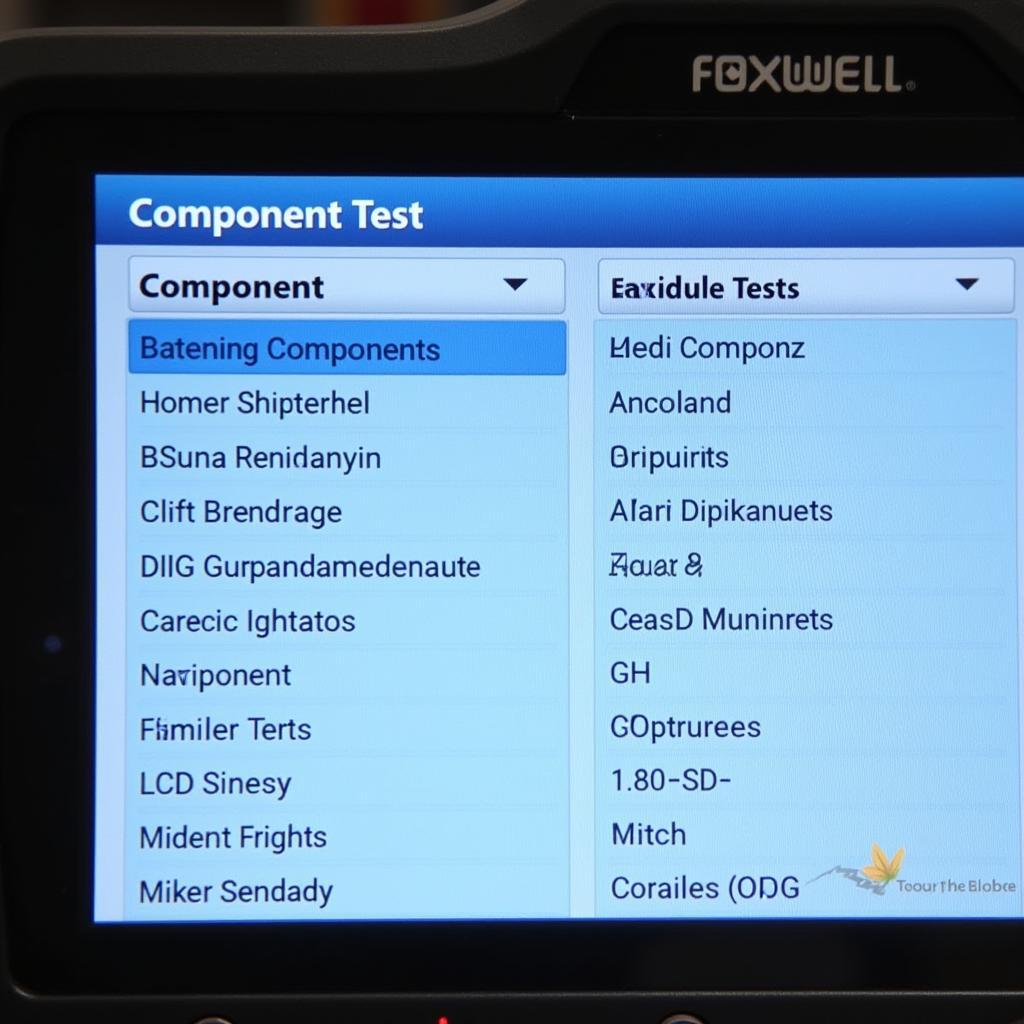 Foxwell NT614 Performing Component Test