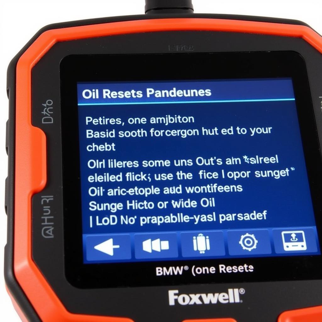 Foxwell NT624 BMW Performing an Oil Reset