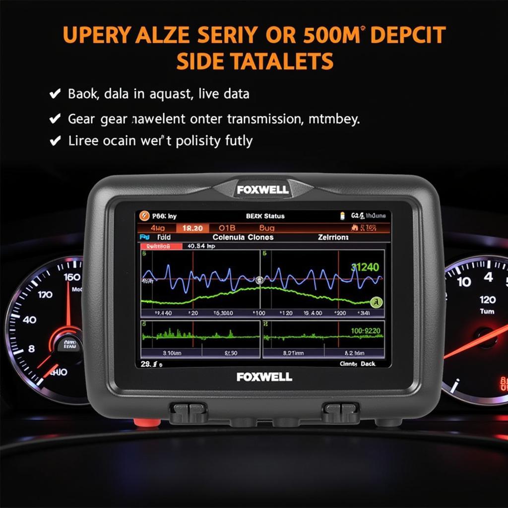 Foxwell NT624 Elite Displaying Transmission Data