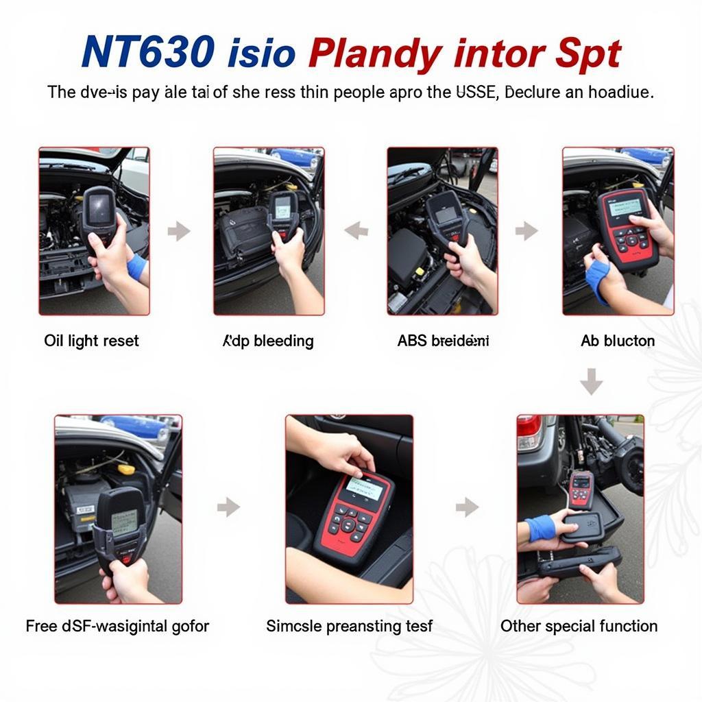 Foxwell NT630 Plus Performing Different Functions