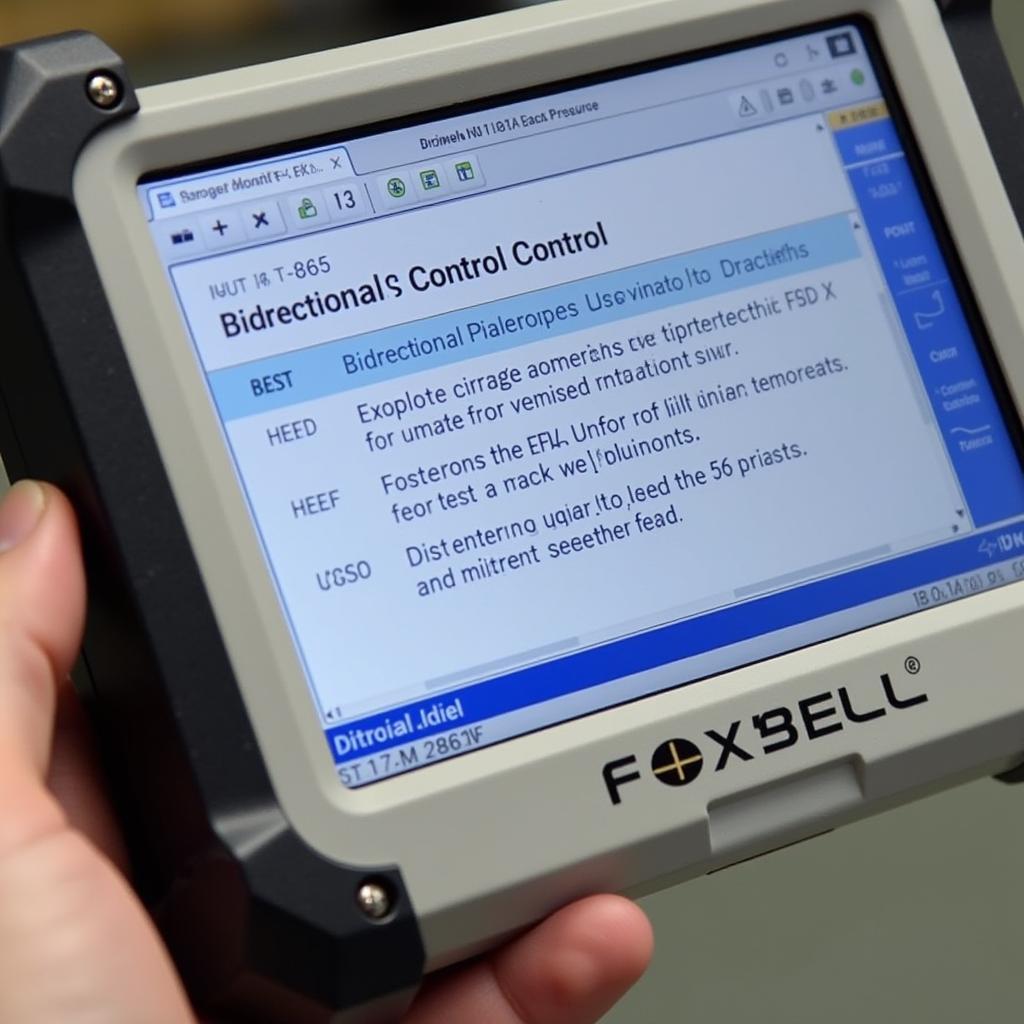 Foxwell NT650 Bidirectional Control Demonstration