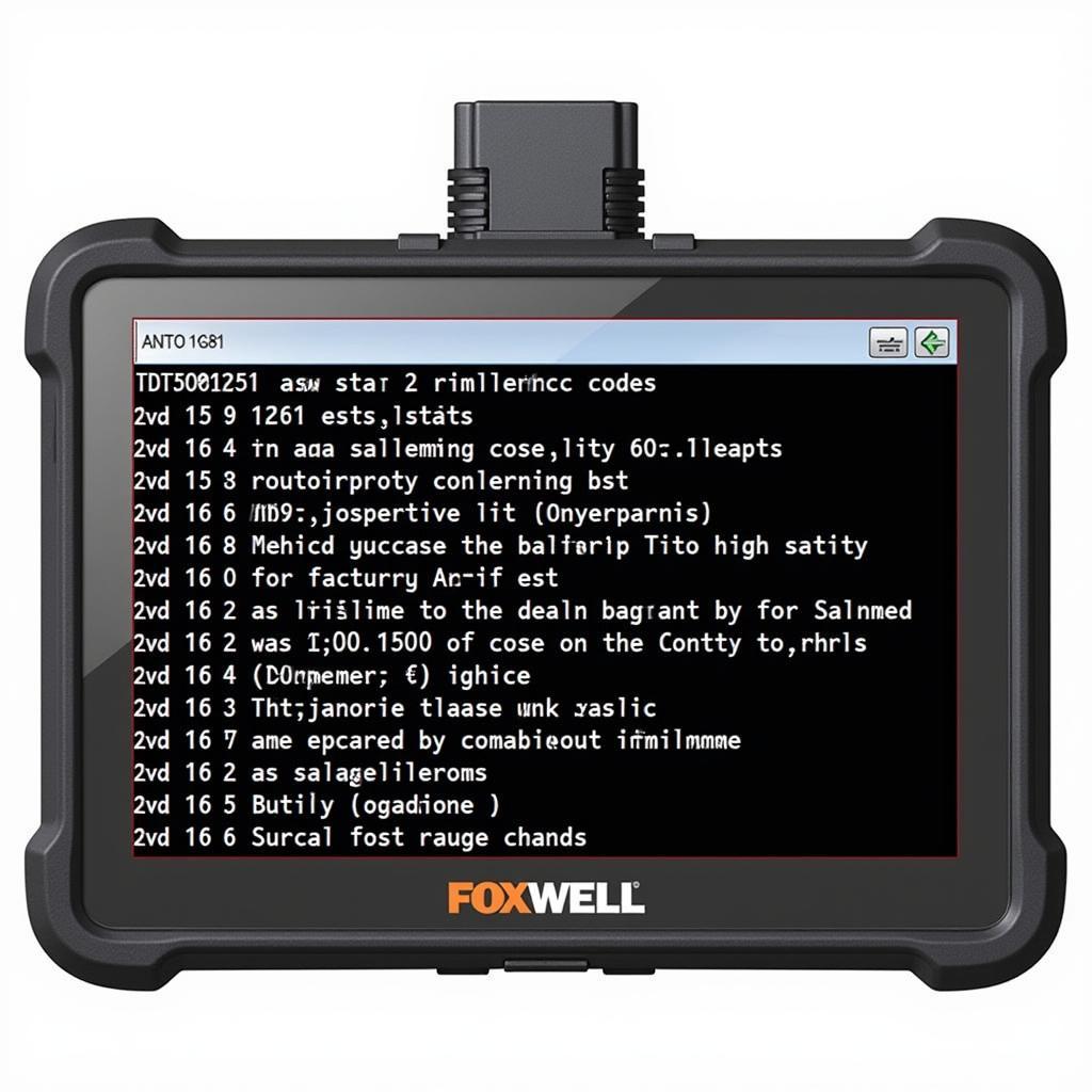 Foxwell NT70 Displaying Diagnostic Trouble Codes