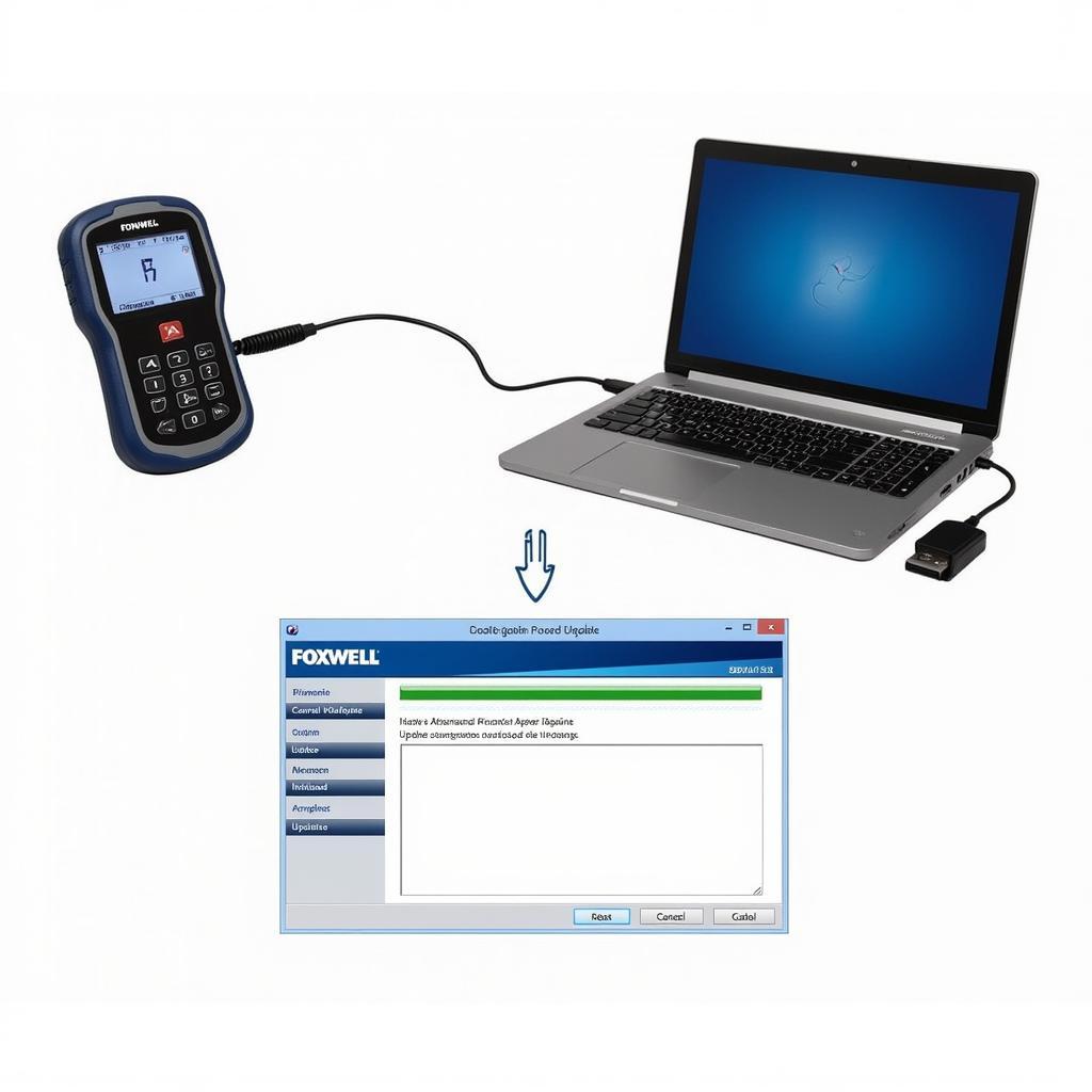 Updating the Foxwell NT726 software via computer