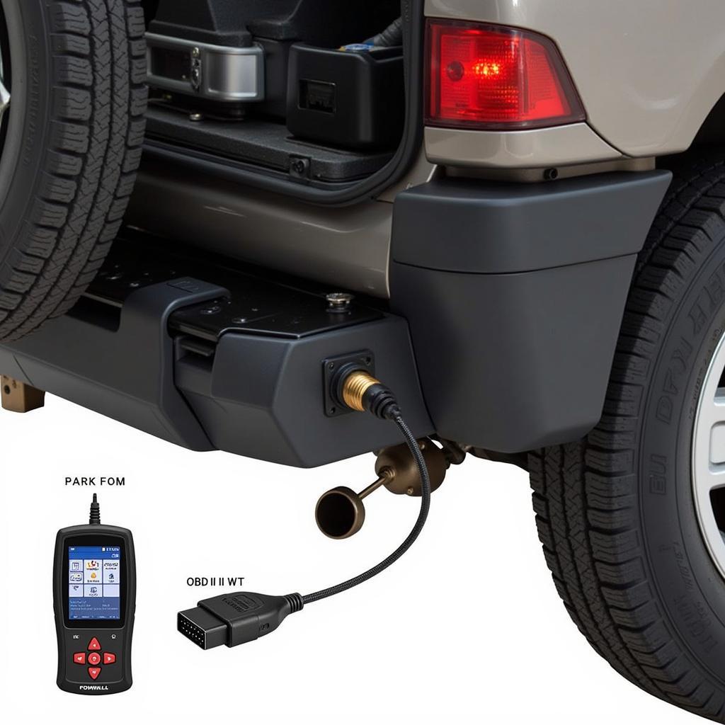 Foxwell Scan Tool Connected to OBD-II Port