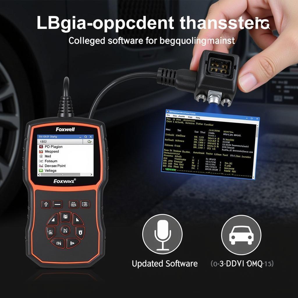 Foxwell Scanner Performing Diagnostics on a Vehicle