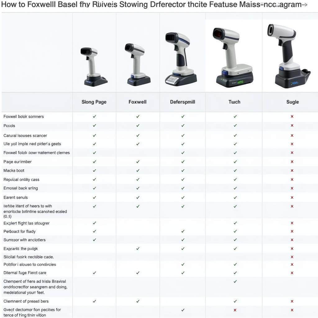 Foxwell Scanner Price Comparison Chart