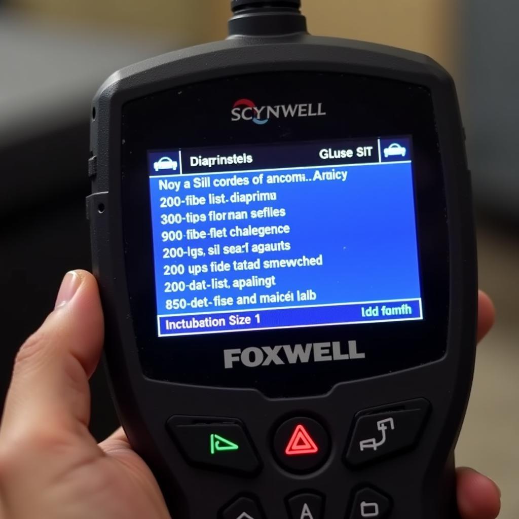 Foxwell Scanner Reading DTC Codes