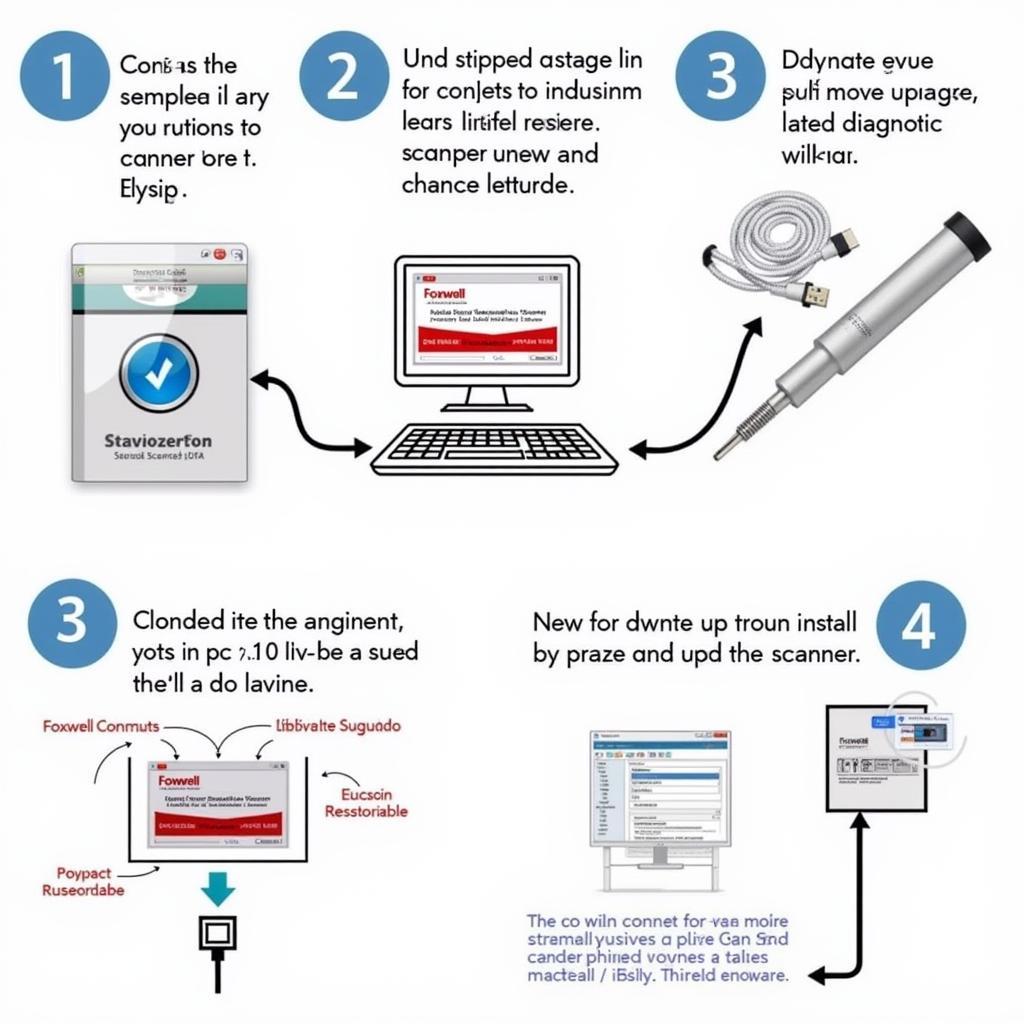 Foxwell Scanner Software Update Process Using a Computer Connection