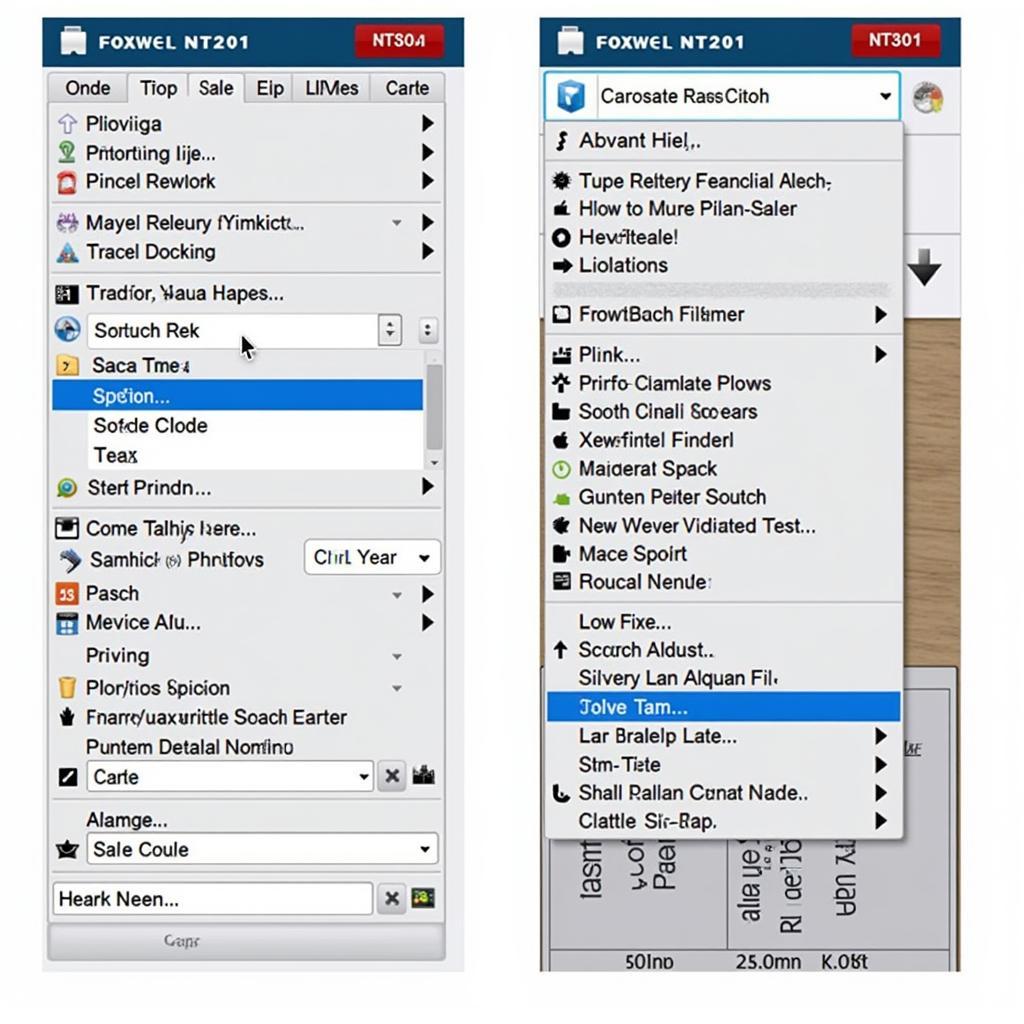 Foxwell Scanners User Interface