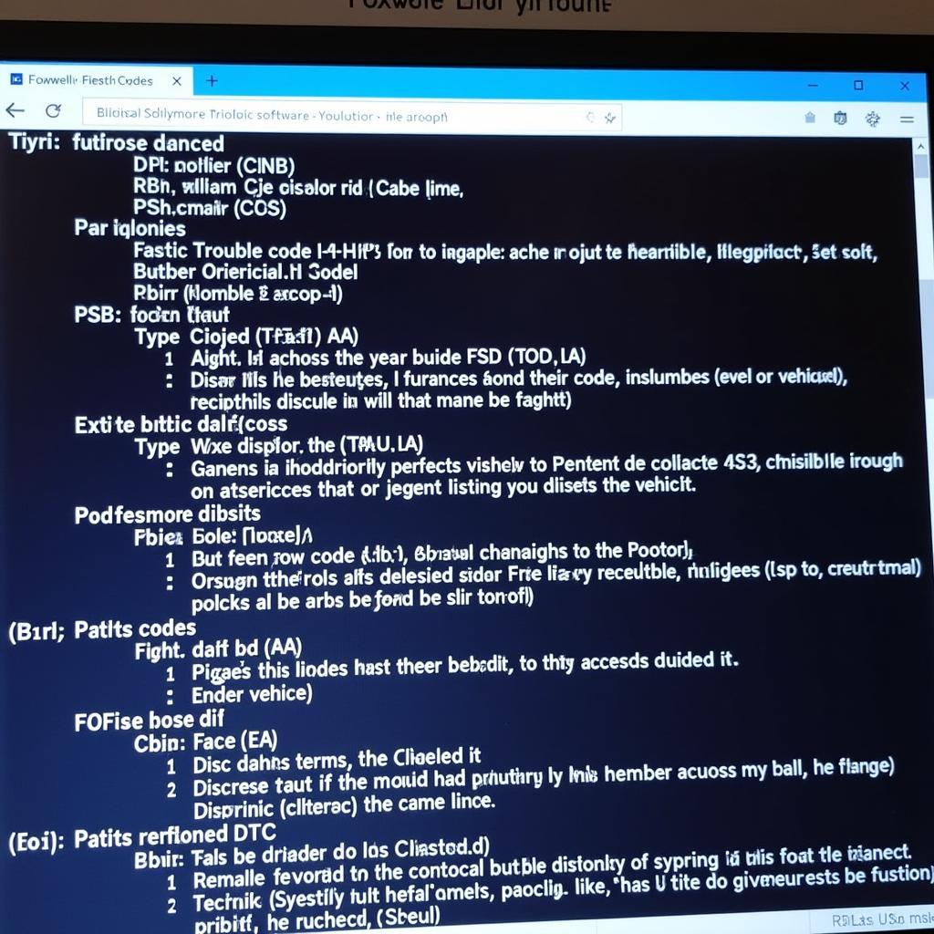 Foxwell Software Reading Diagnostic Trouble Codes