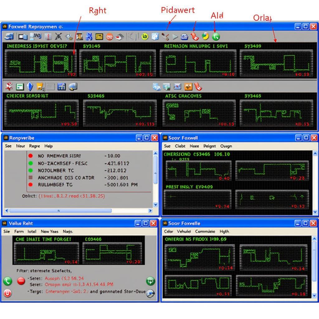 Foxwell Software Displaying Live Data Stream