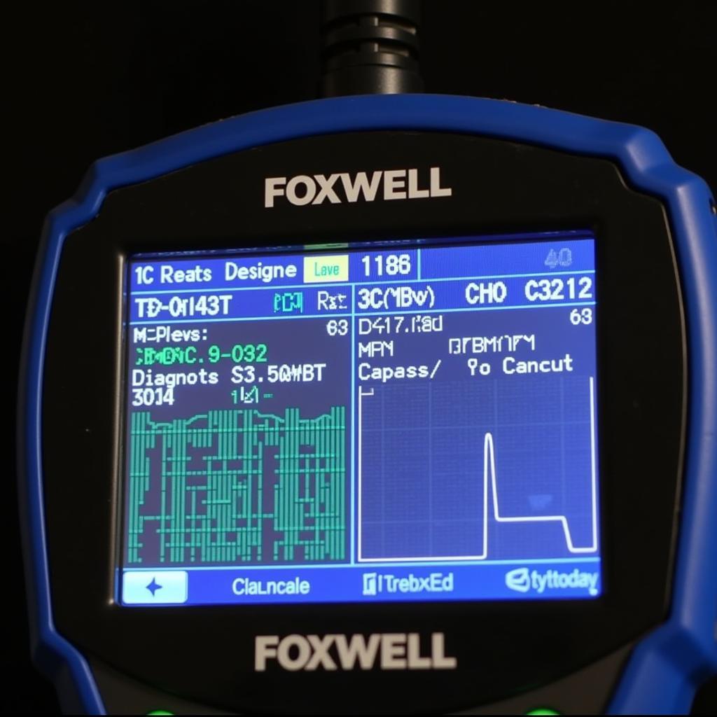 Foxwell Tester Displaying Diagnostic Information