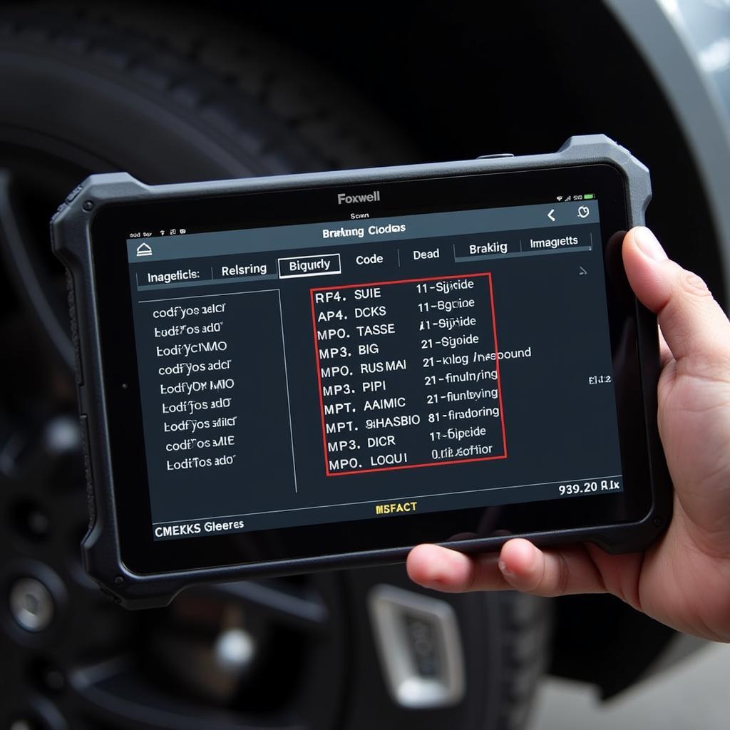 Foxwell Tool Diagnosing Brake Issues