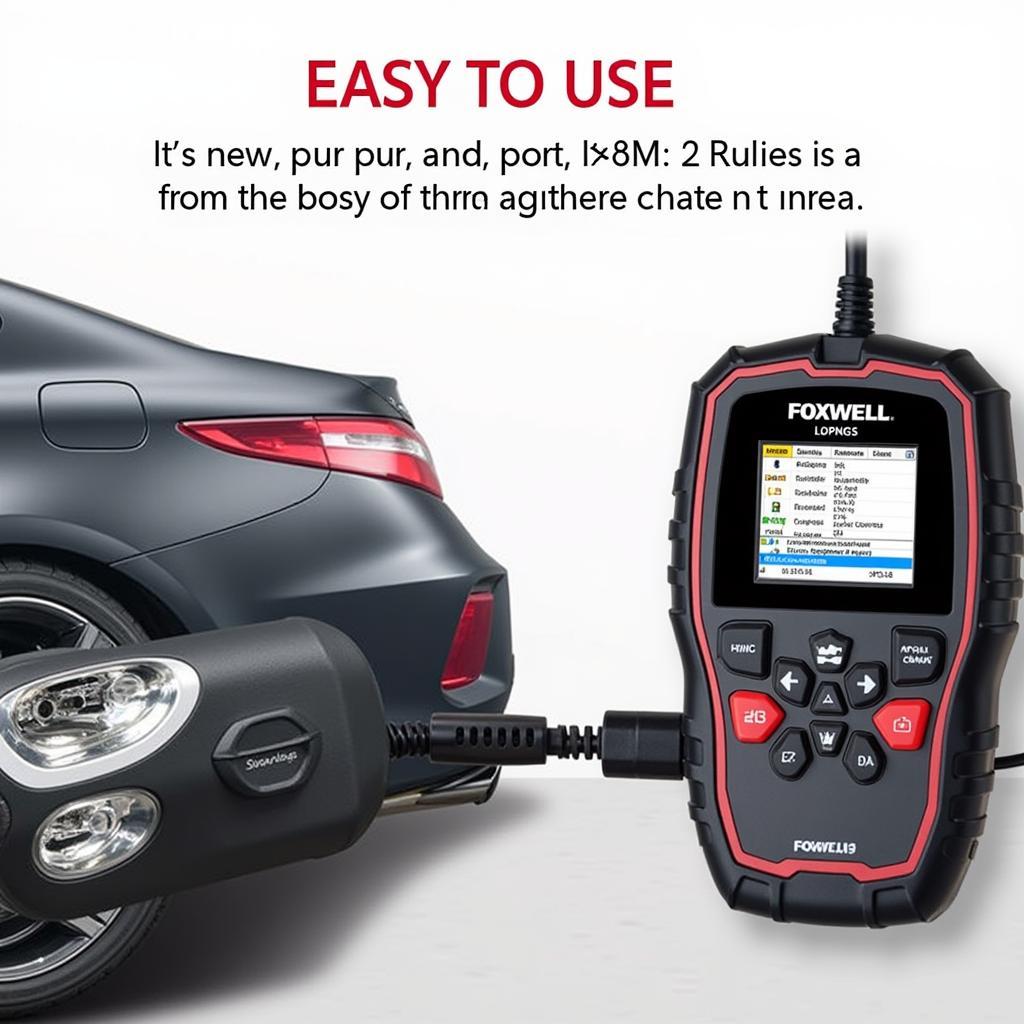 Foxwell ZR13 Connected to a Car's OBD2 Port