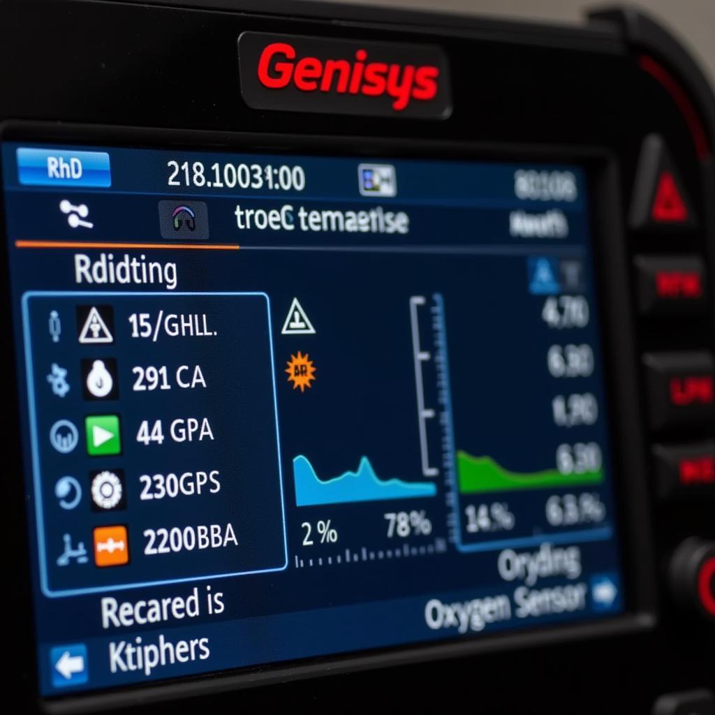 Genisys Scan Tool Displaying Data