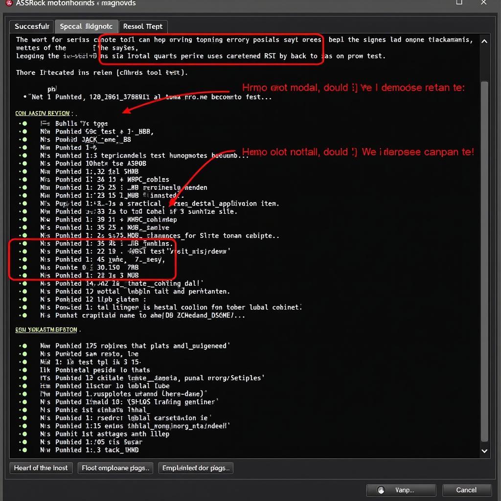 Interpreting ASRock Diagnostic Tool Results