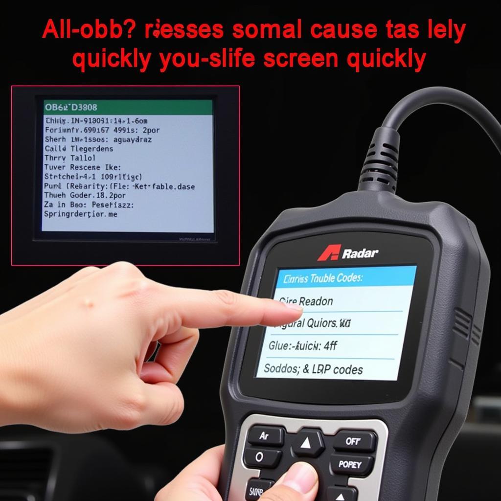 Understanding OBD2 Trouble Codes with a Scanner