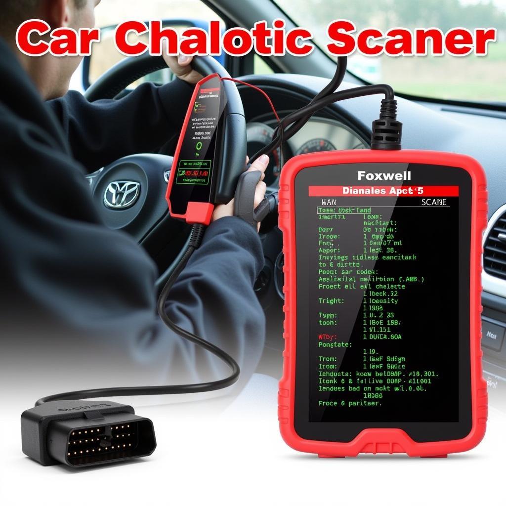 John Foxwell Scanner Being Used to Troubleshoot a Car Issue