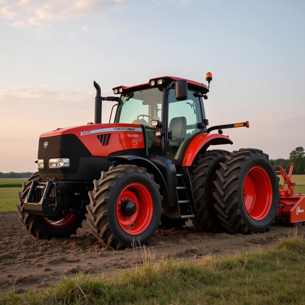 A Kubota engine running smoothly after being diagnosed and repaired using a diagnostic tool.