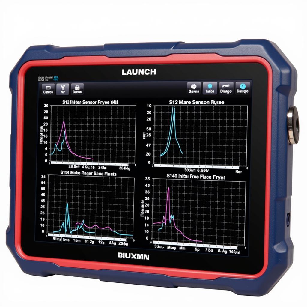 Launch X431 Pad II Displaying Live Data