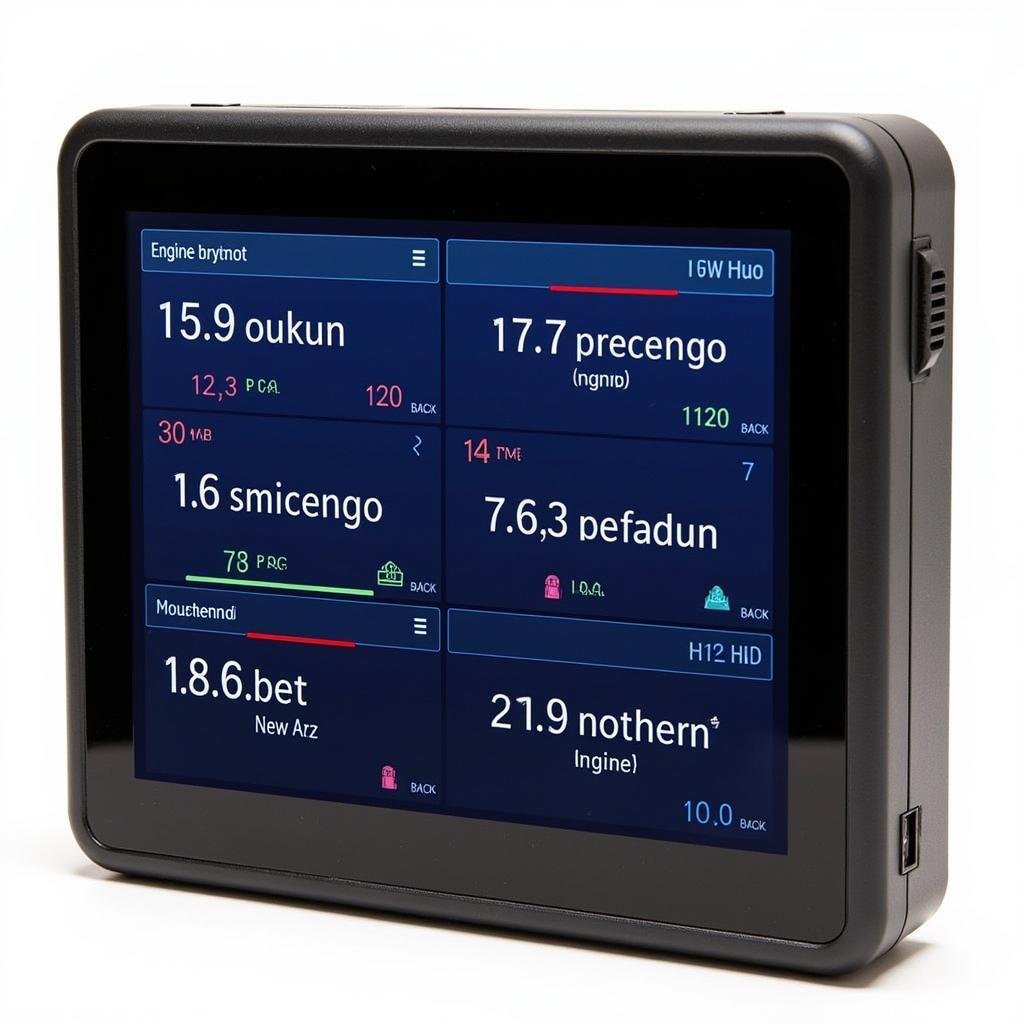 The canobd2 diagnostic tool 3020 displaying live data stream from a car's sensors.