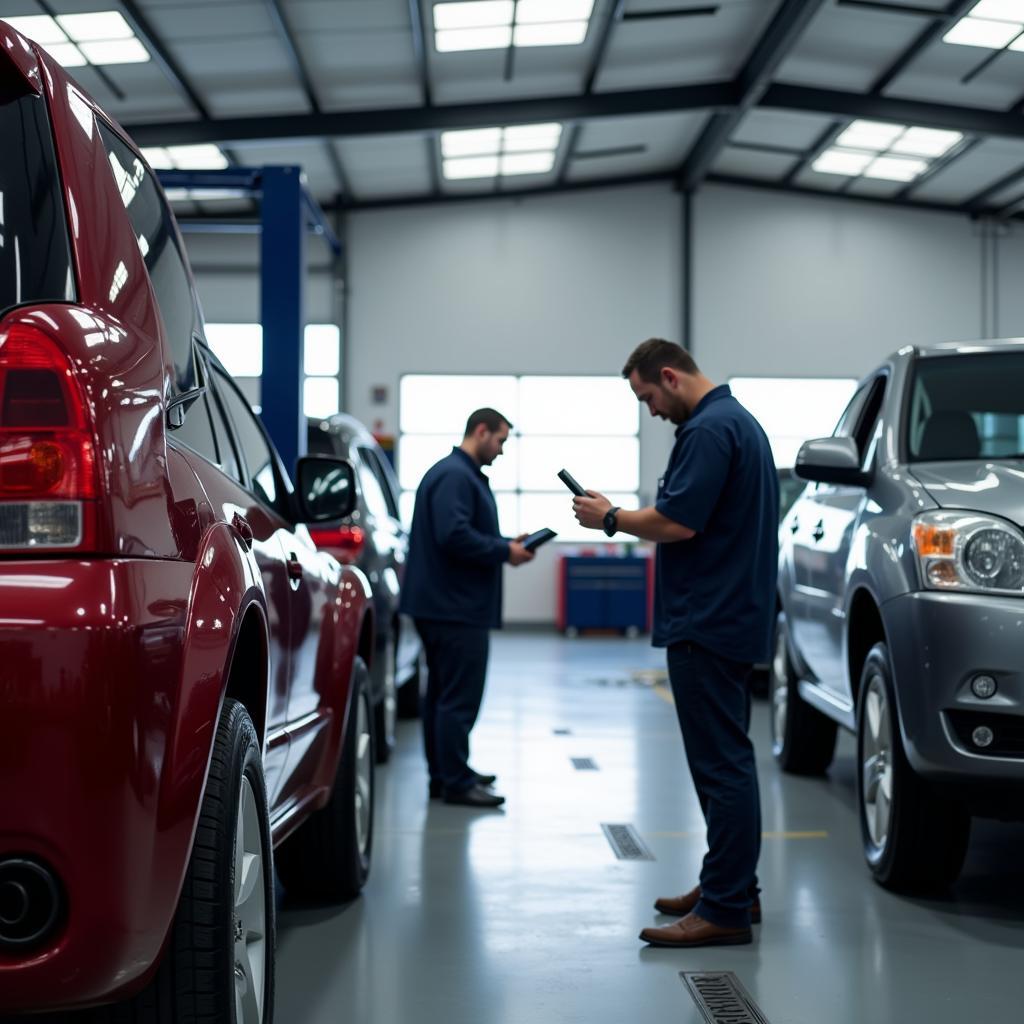 Mechanics Using Foxwell Scanners in a Modern Workshop